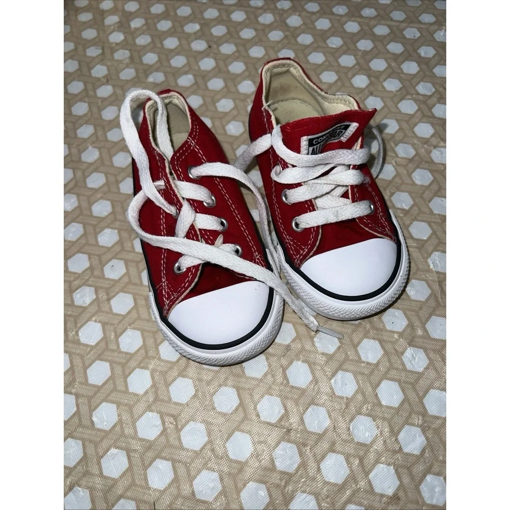 Converse Chuck Taylor Red All Star Toddler Shoes‎ 7J236 US Size 6